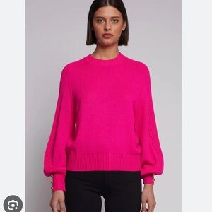 Vilagallo Fuchsia Crew Neck Sweater